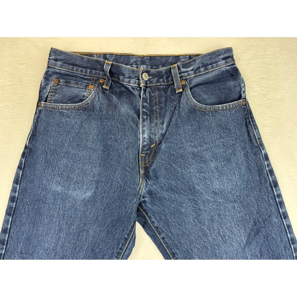 Levis 517 Mens 32x32 Bootcut Jeans Dark Indigo Western Wash Vintage Style Denim